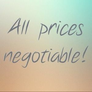 All prices negotiable!🤩